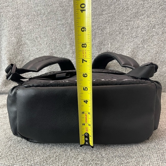 Steve Madden Black Embossed Backpack - Picture 9 of 16